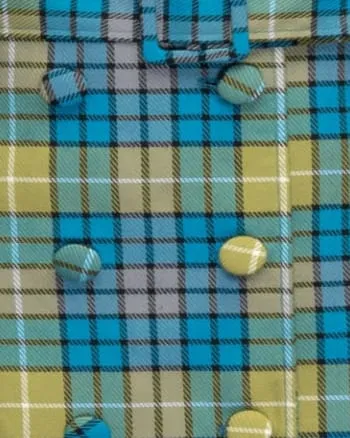 The Eliza Plaid Trench Coat | Blue