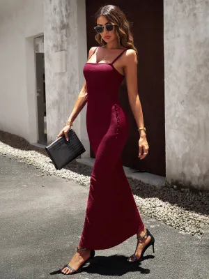 The Martika Suspender Maxi Dress