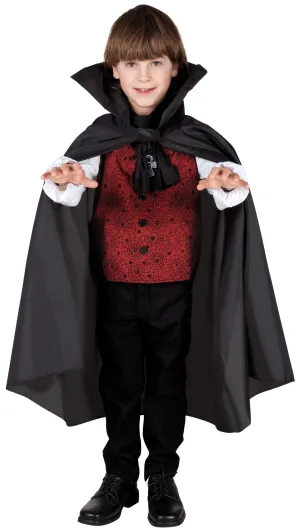 Vampir Cape mit Kragen für Kinder
